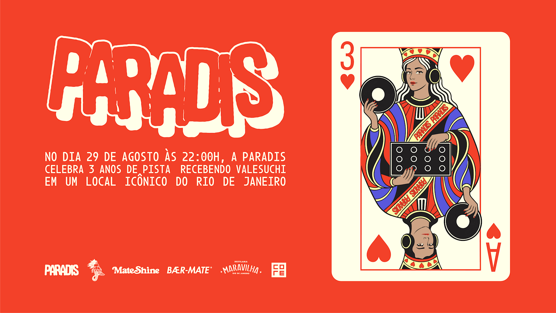 Paradis Celebra 3 Anos E Convida Valesuchi