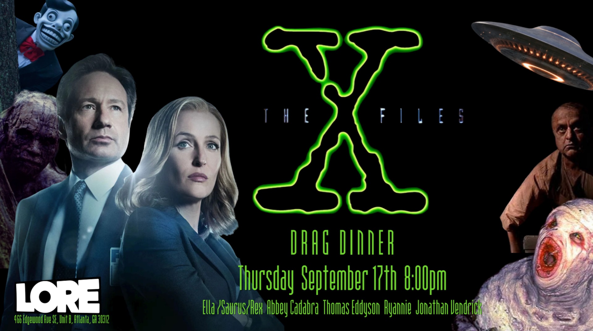 The X-Files Drag Dinner