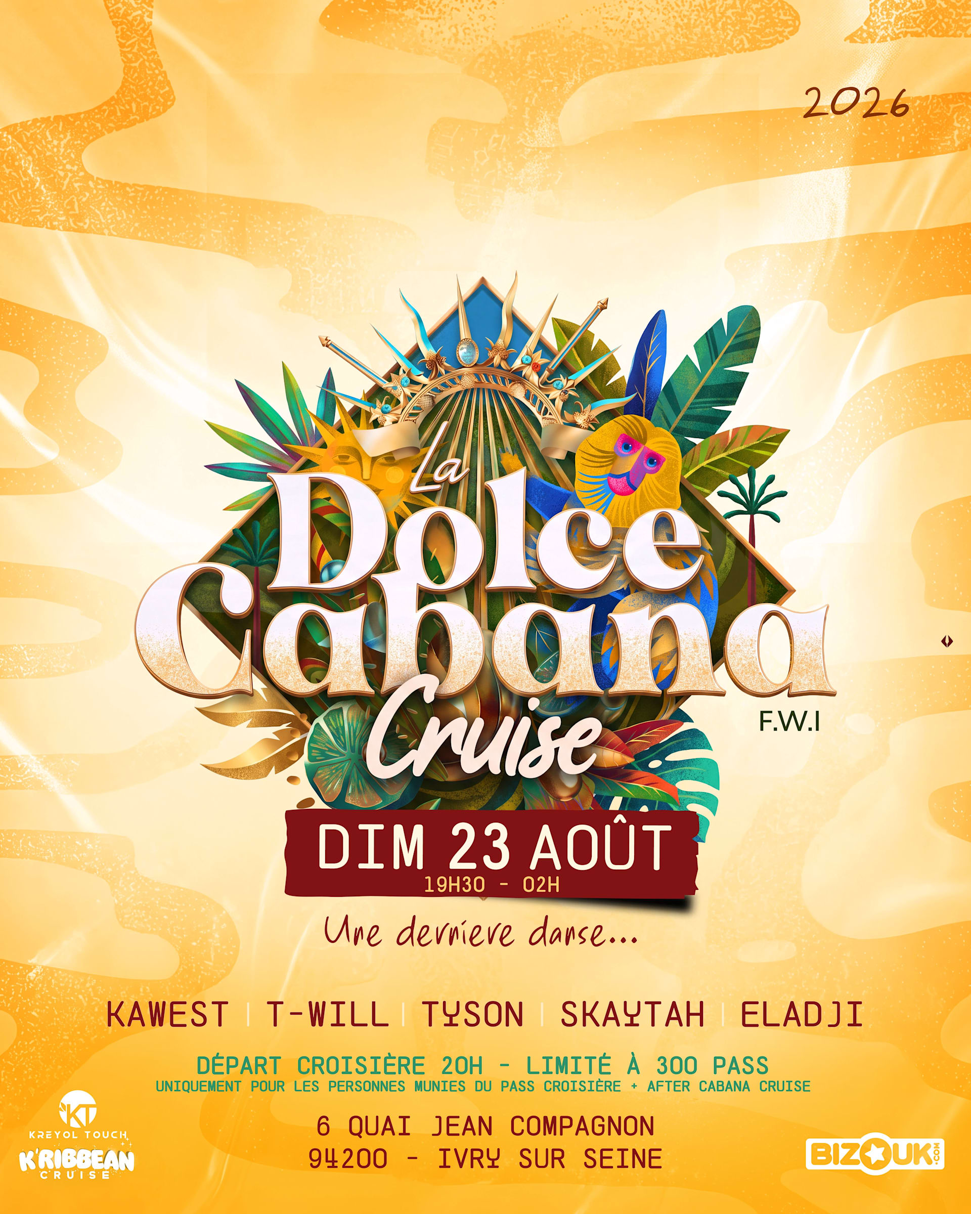 Dolce Cabana Cruise| Croisière| Rooftop| Terrasse
