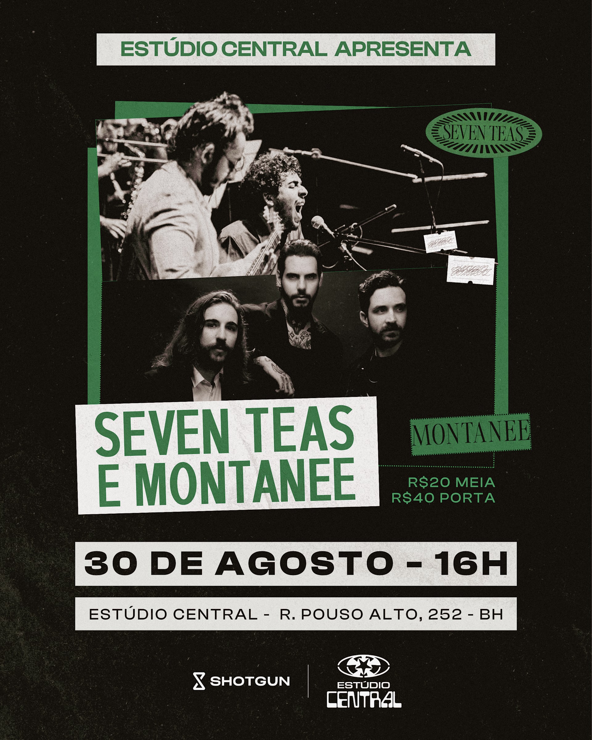 Seven Teas E Montanee No Estúdio Central