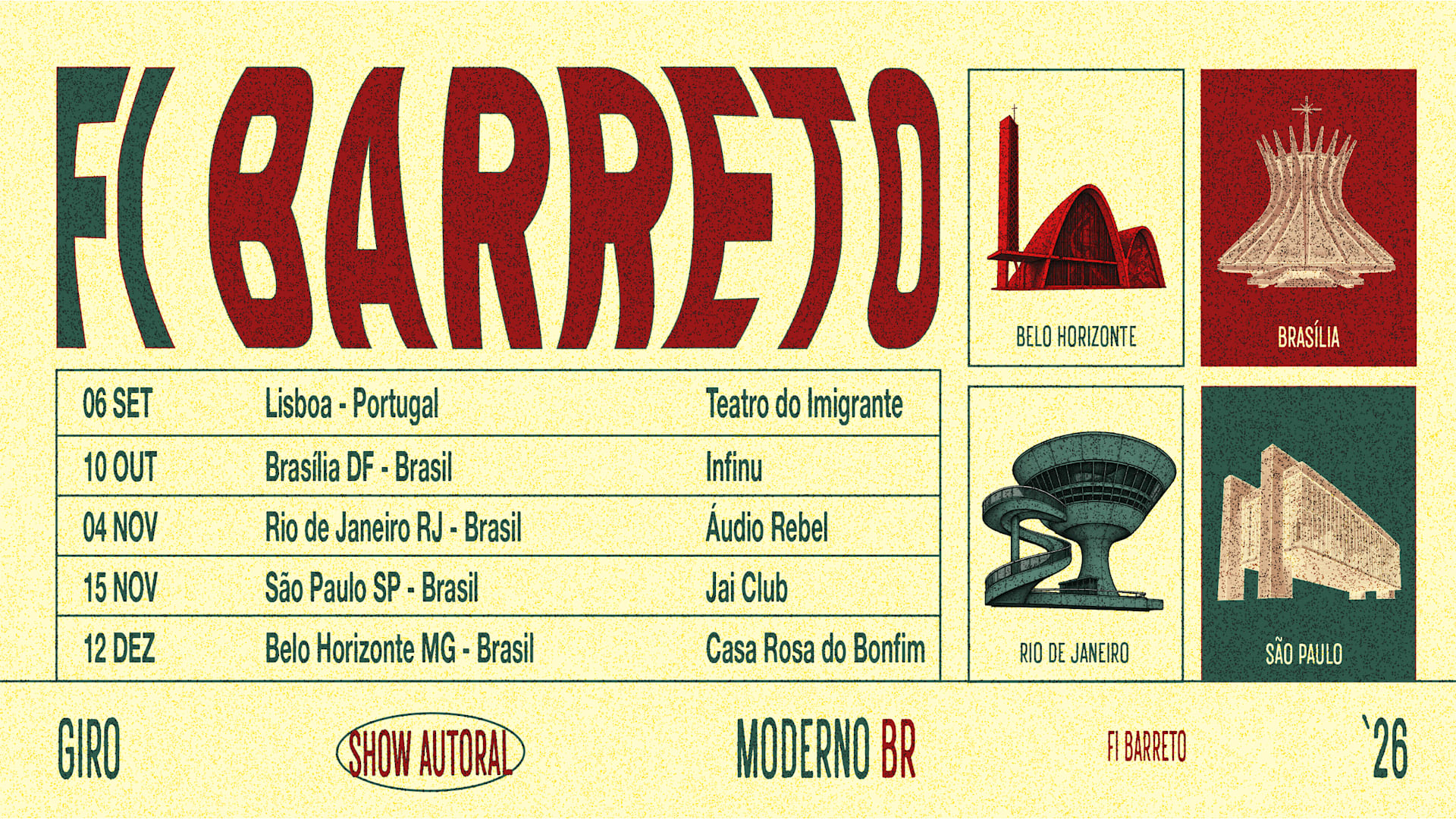 Infinu Recebe Fi Barreto: Show Moderno Br Em Brasília