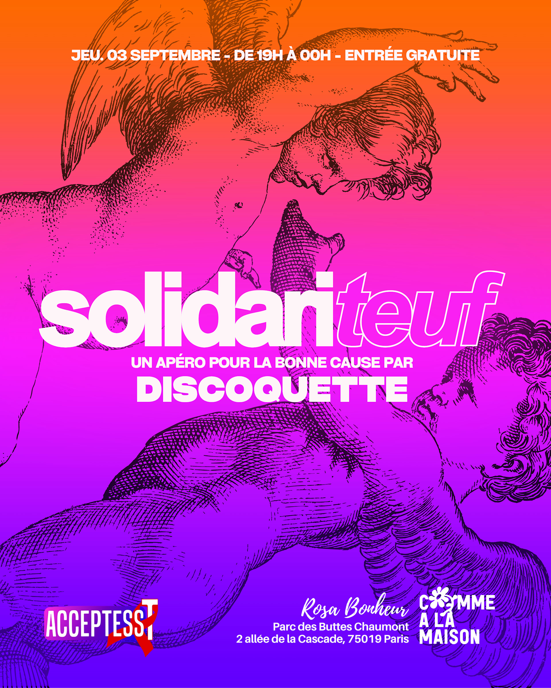 Discoquette : Solidariteuf @ Rosa Bonheur