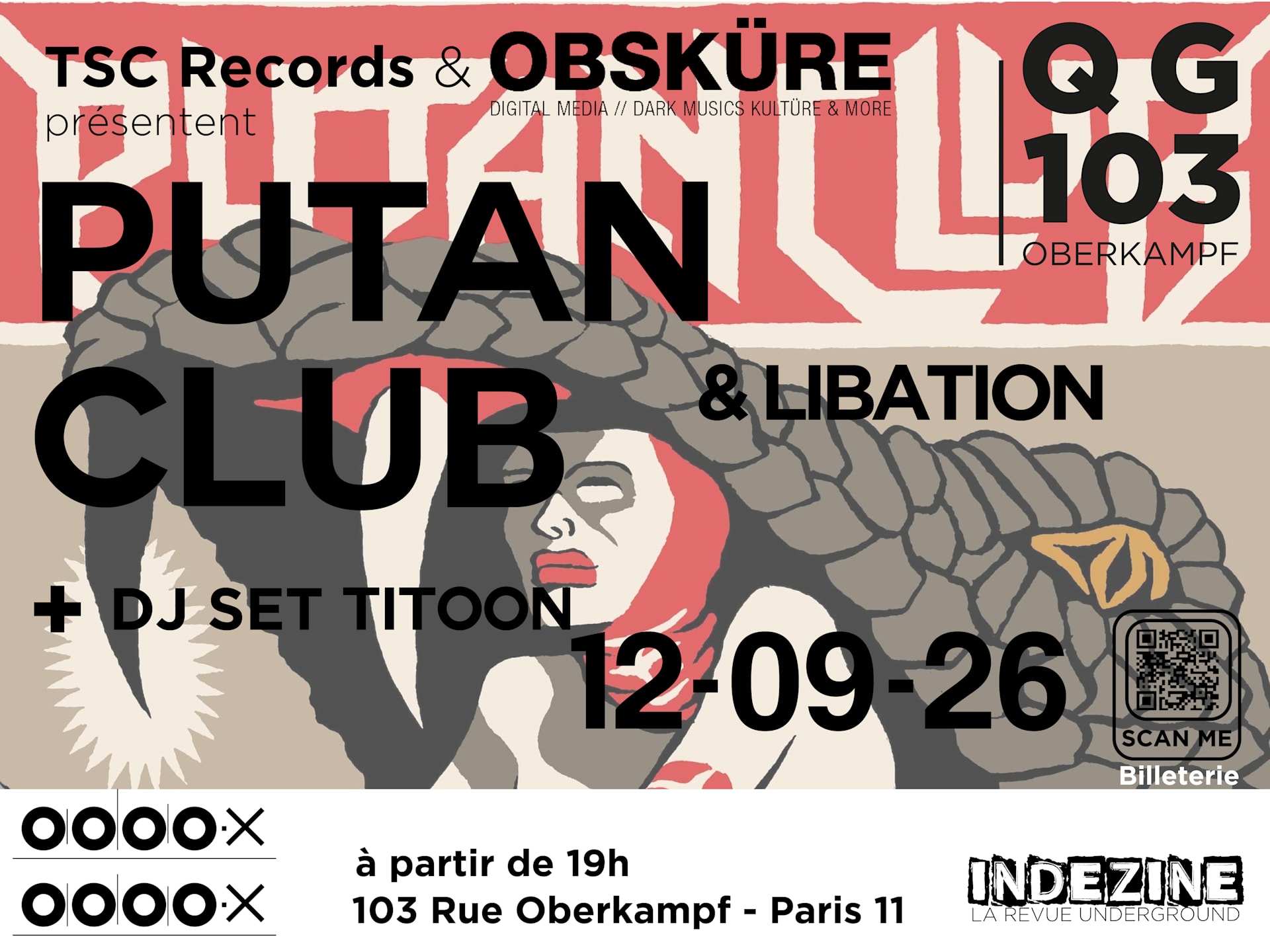 Putan Club + Libation + Vincent K (Babel 17/The Disease)