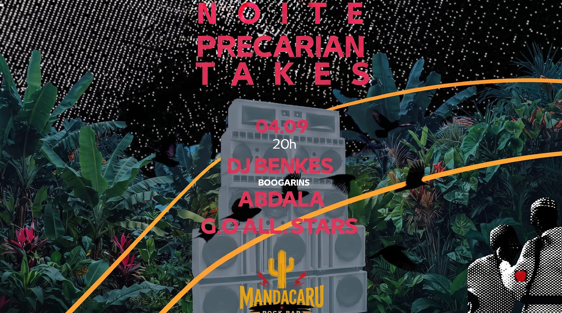 Noite Pt No Mandacaru Rock Bar C/ Dj Benkes & Abdala