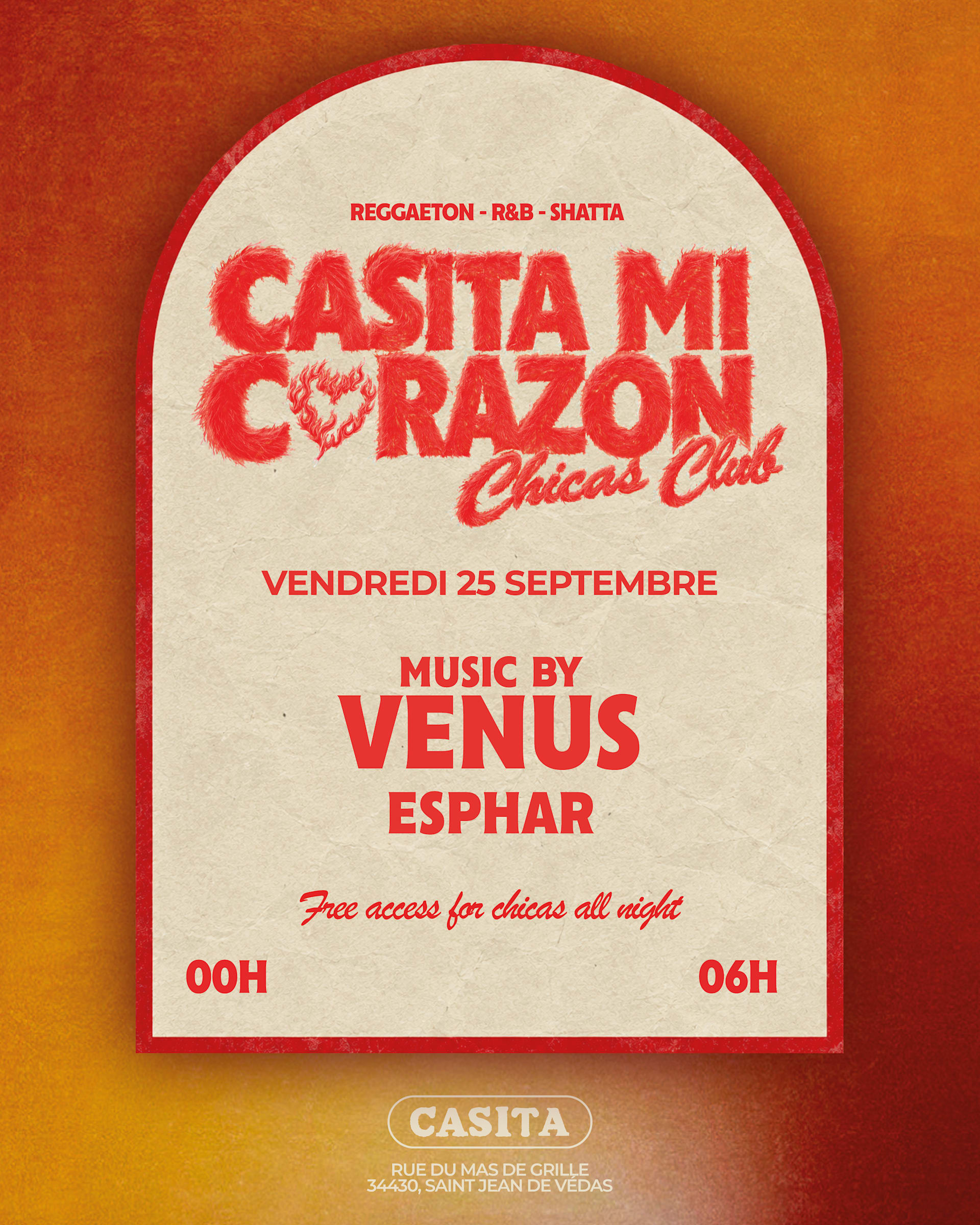 Vendredi 25 Septembre - Casita MI Corazon