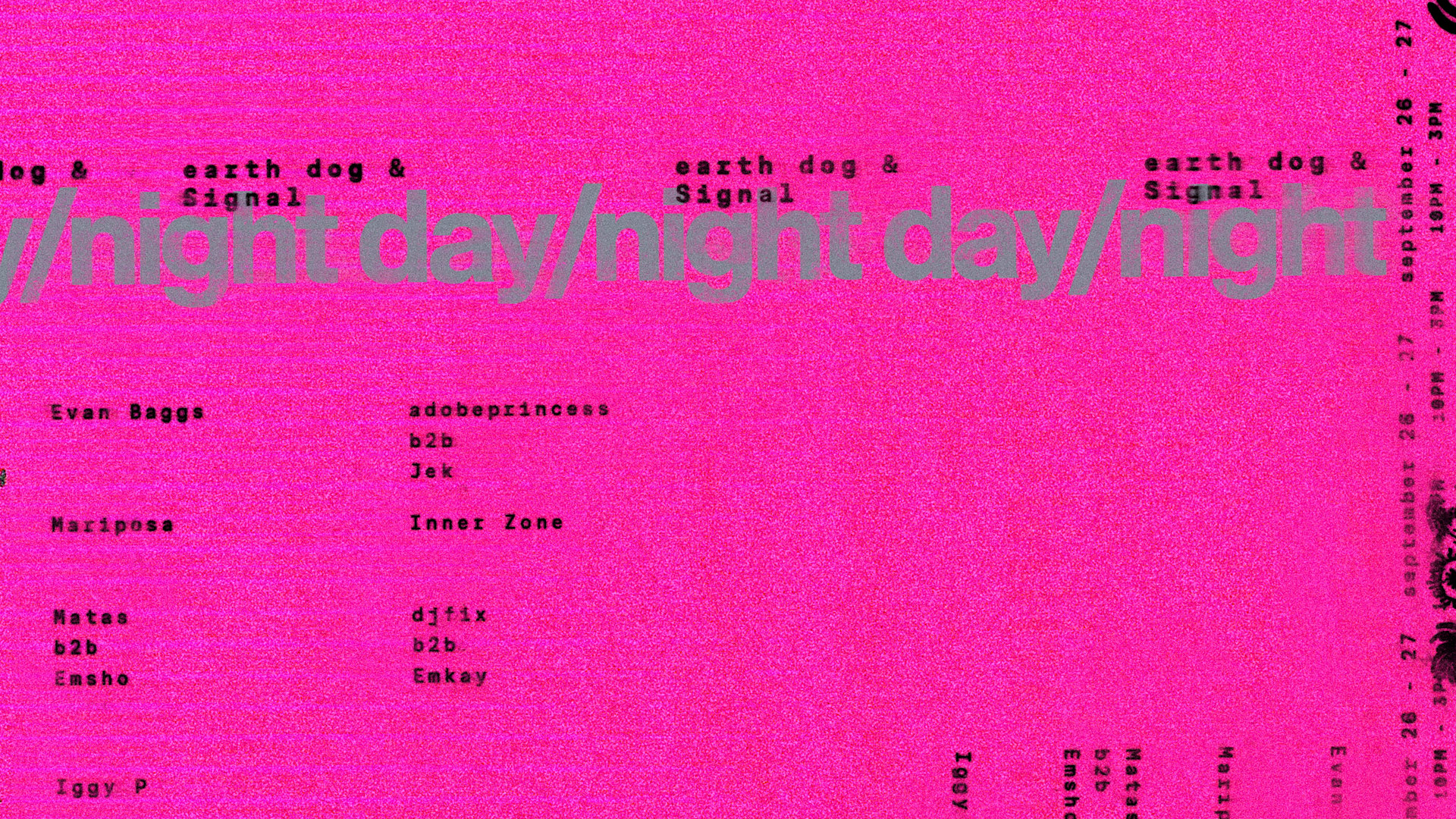 Earthdog Presents: Evan Baggs, Transmissions, Iggy P + More