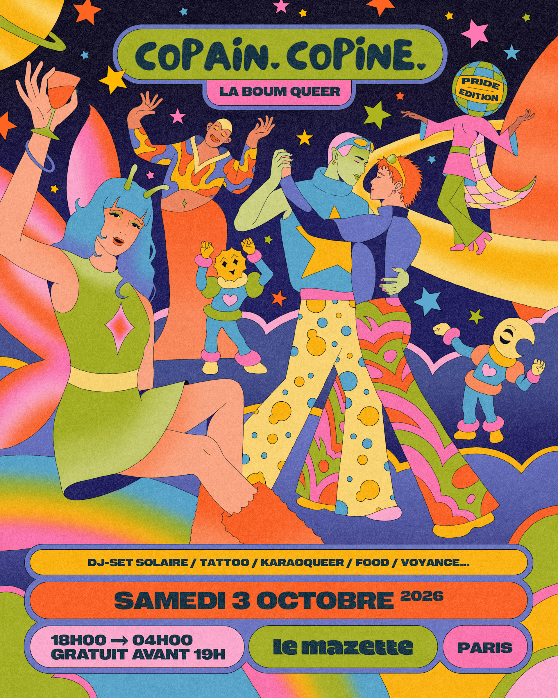 Copain-Copine, Boum Queer : Pride Edition !