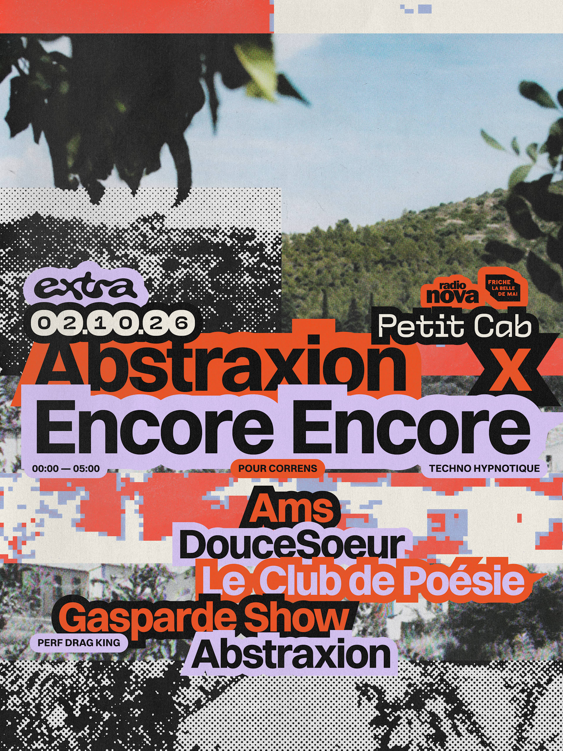 Abstraxion × Encore Encore - Pour Correns @ Petit Cab