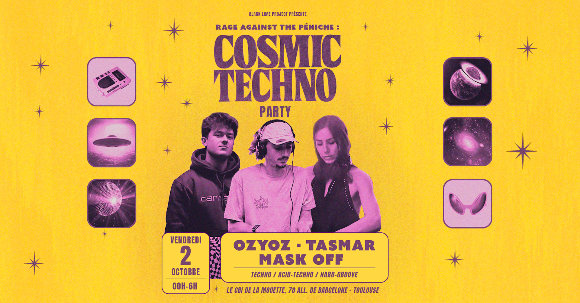 🛸 Rage Against The Péniche : Cosmic Techno Party IV 🚀