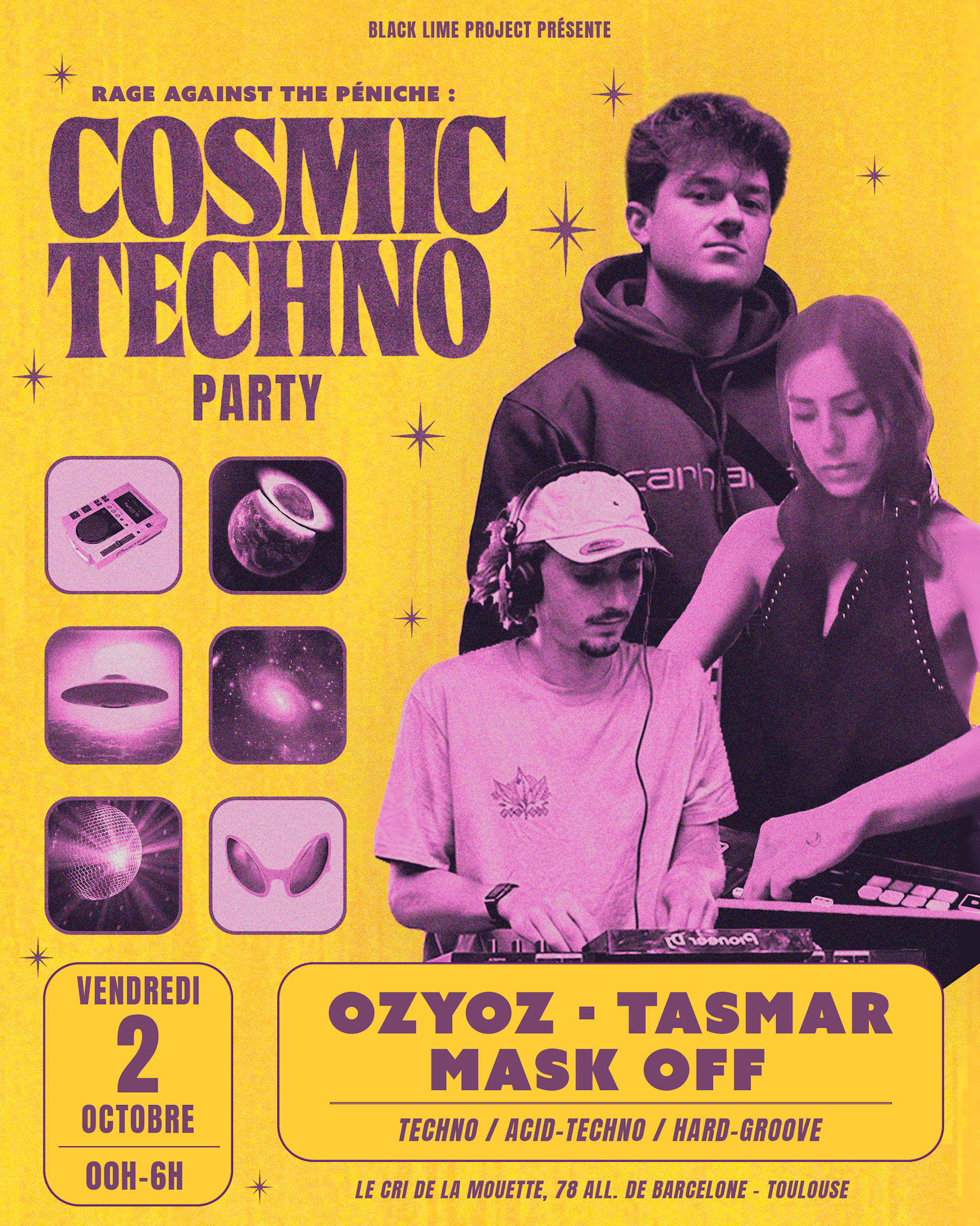 🛸 Rage Against The Péniche : Cosmic Techno Party IV 🚀