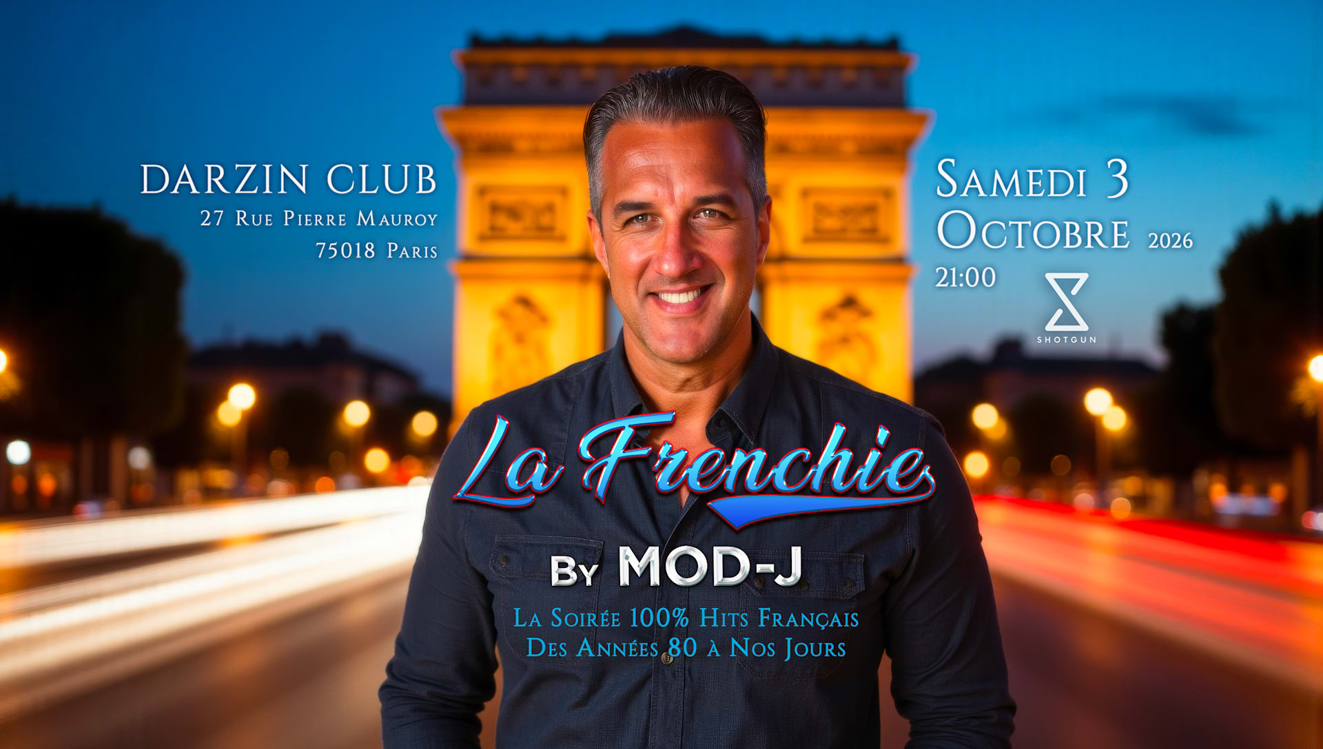La Frenchie By Mod-J @ Darzin Club Samedi 3 Octobre 2026 21h