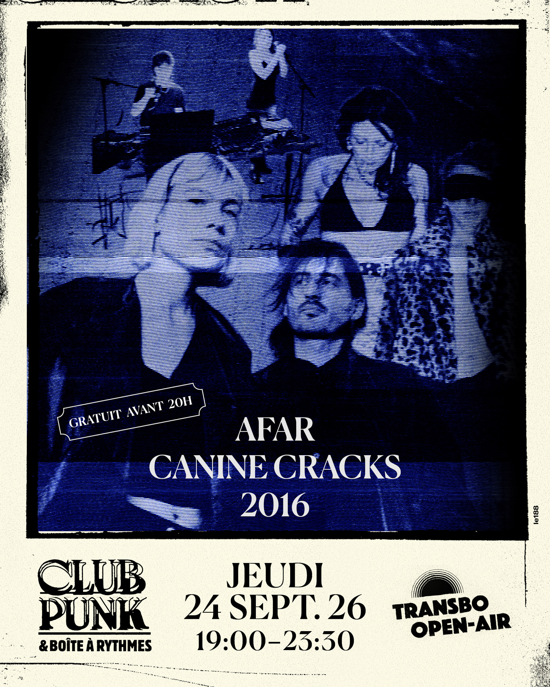 Club Punk & Boîte À Rythmes : Afar + Canine Cracks + 2016
