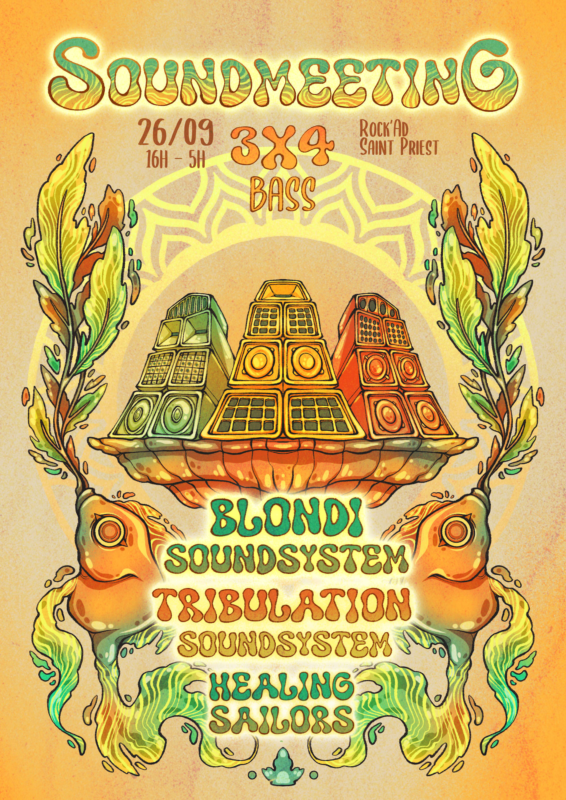 Soundmeeting 3x4 Basses - Healing X Tribulation X Blondi