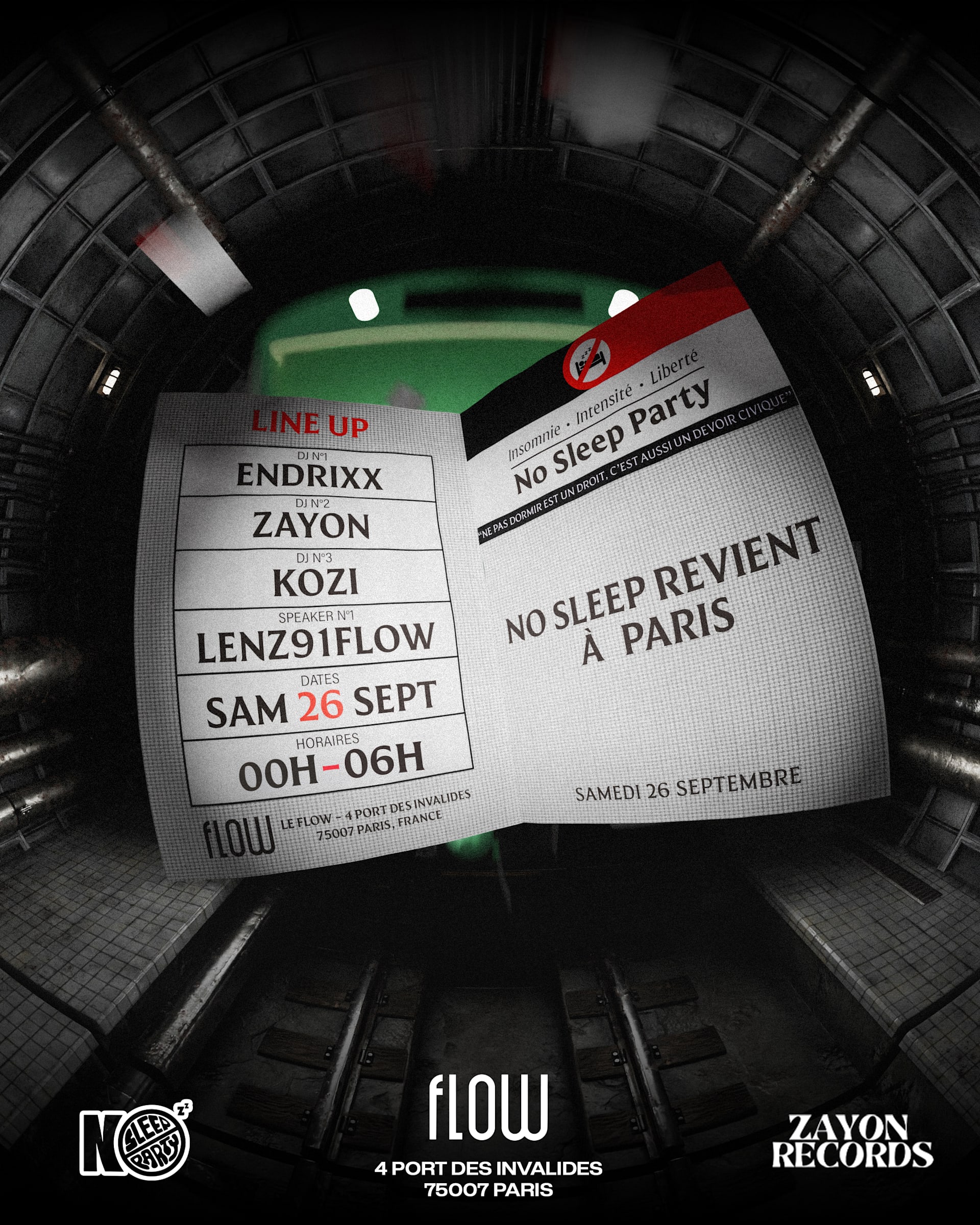No Sleep #2 - 26/09 - @Flow