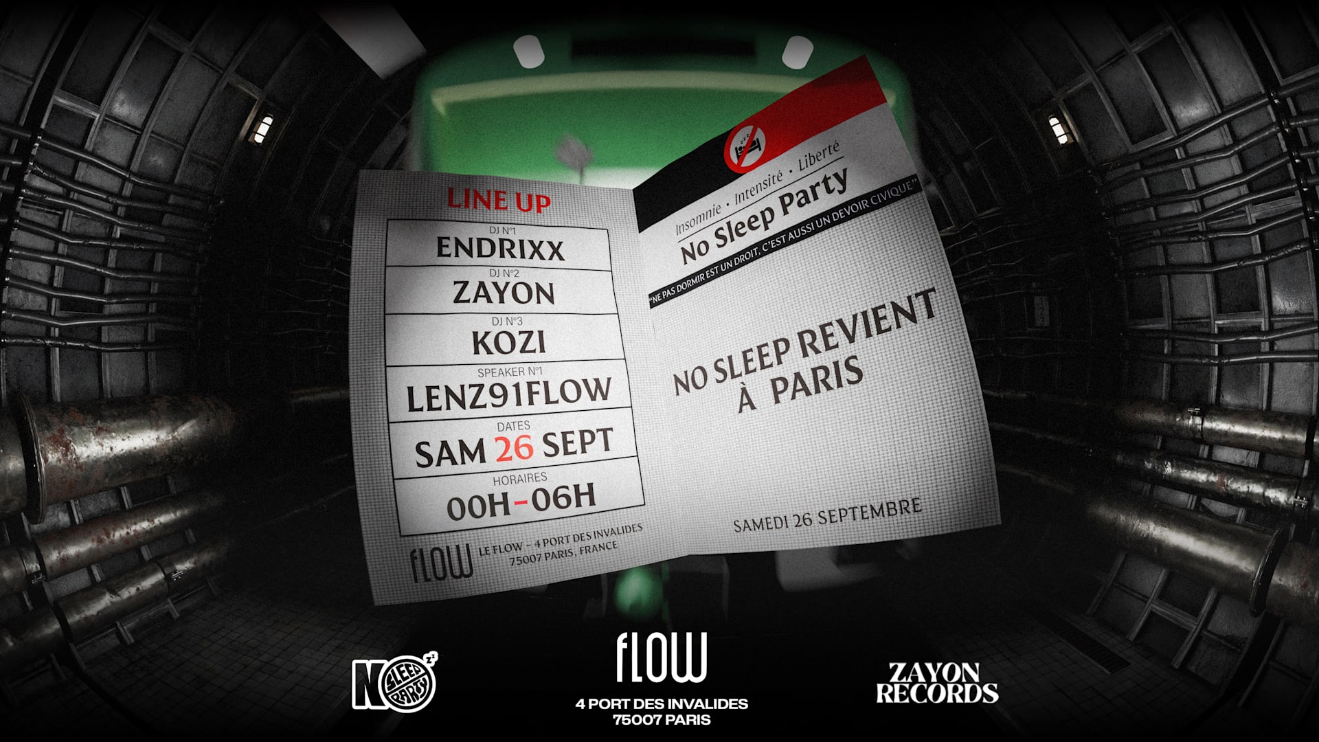 No Sleep #2 - 26/09 - @Flow