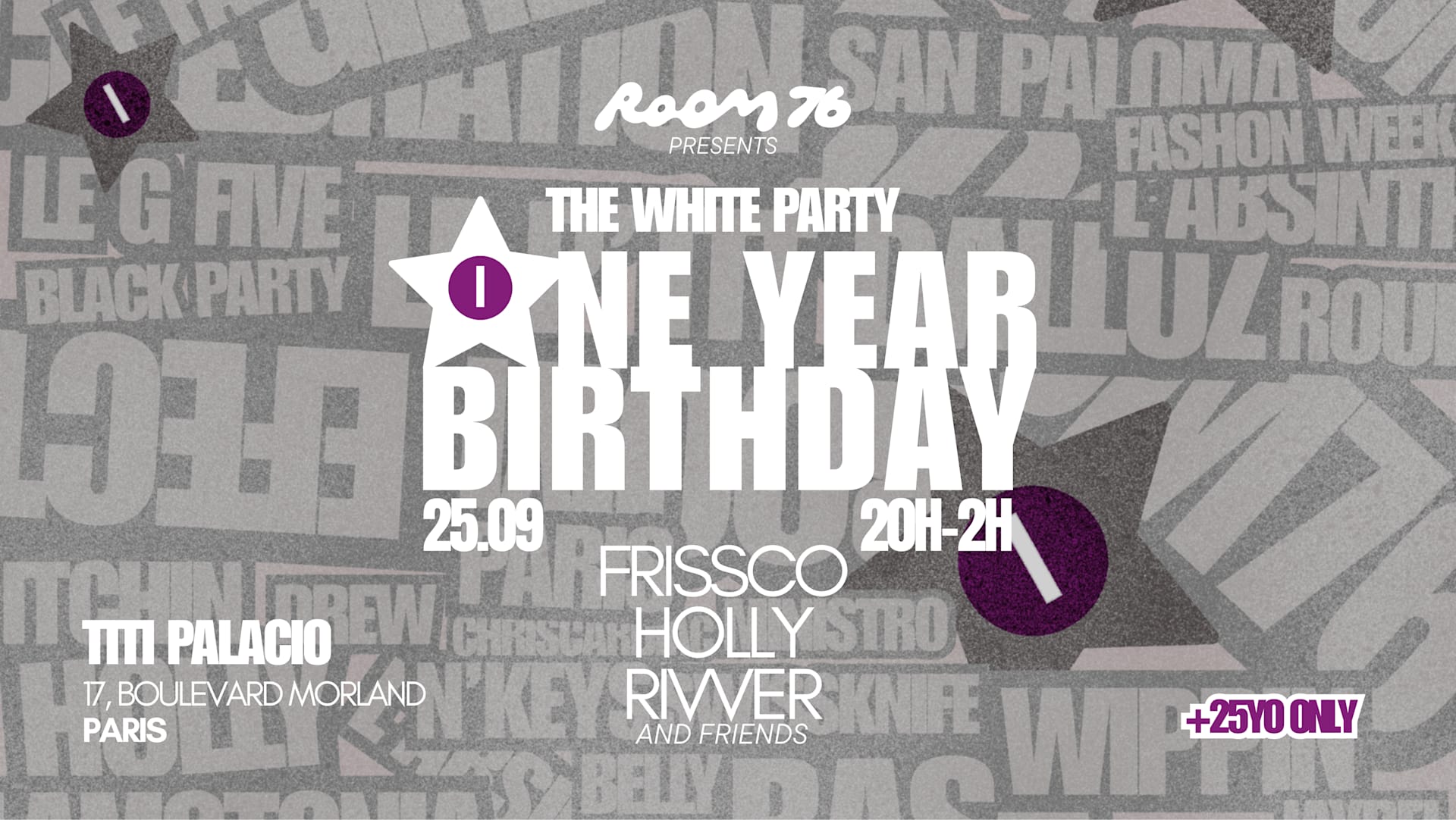 Paris - One Year Birthday Bash - The White Party (+25 Only)