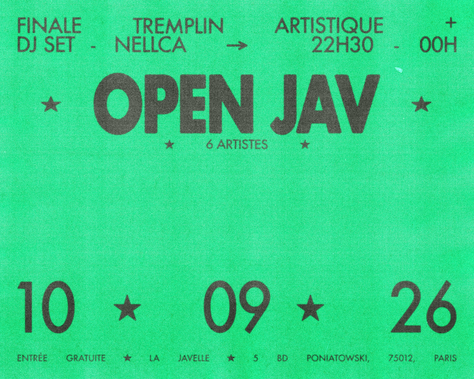 Open Jav (Finale Tremplin) & Dj Nellca
