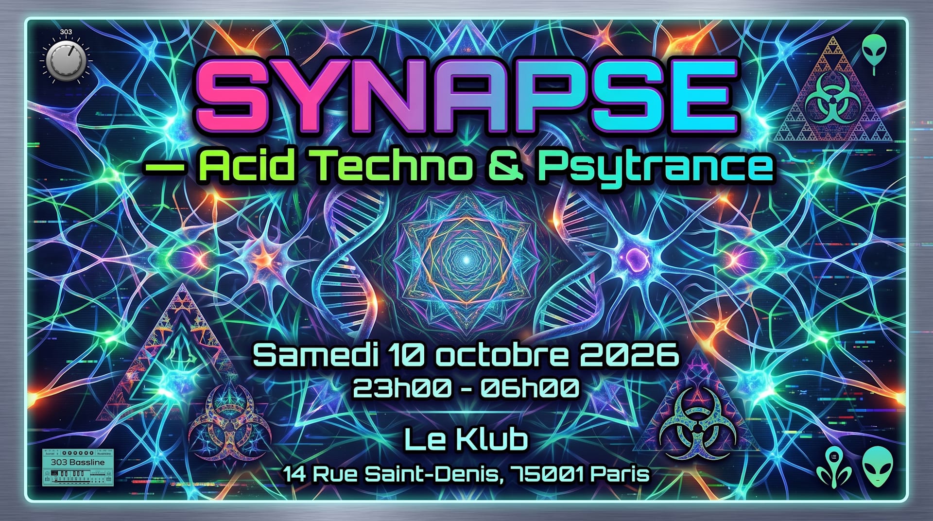 Stereorganic Présente : Synapse - Acid Techno & Psytrance