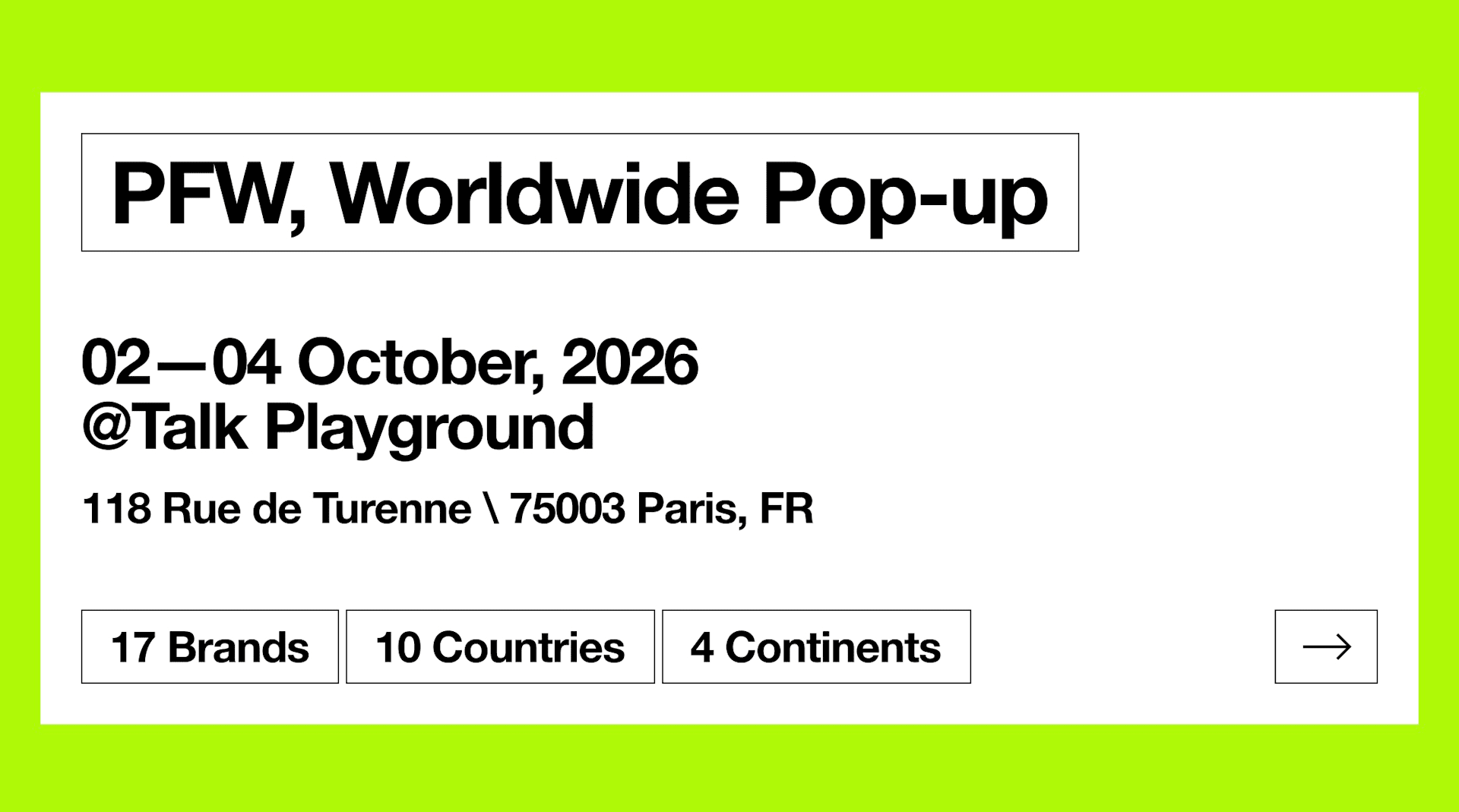 Adesso Worldwide Pop Up Paris Fashion Week
