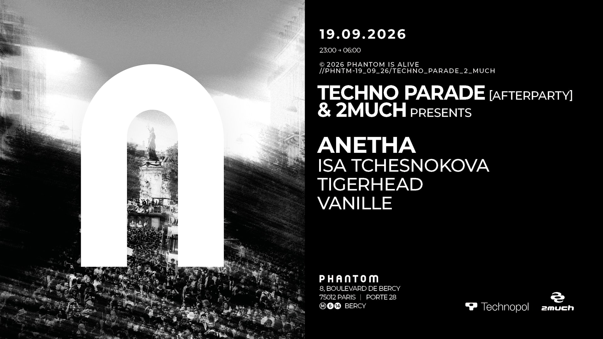 Phantom X Techno Parade & 2much : Anetha
