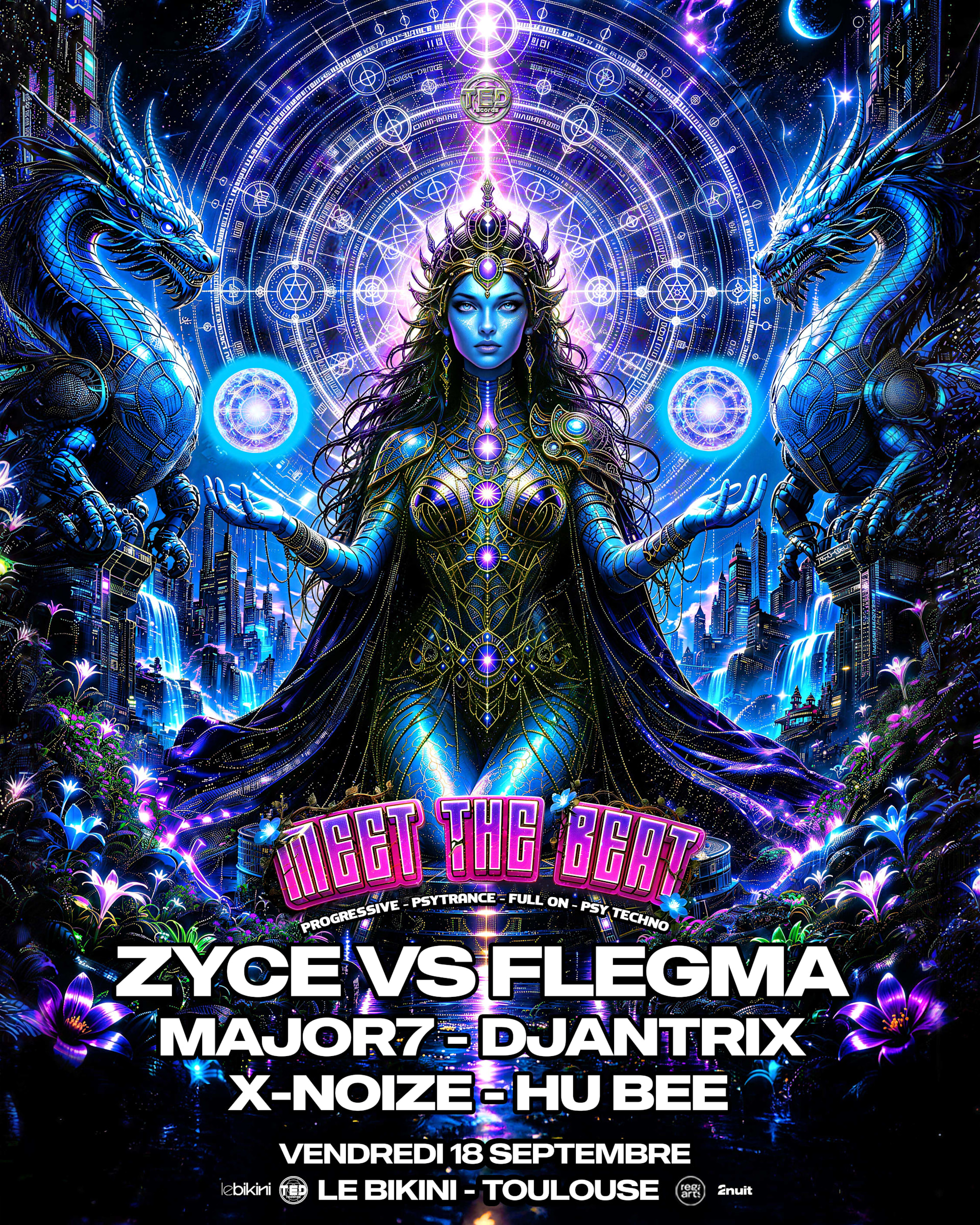 Meet The Beat W Zyce Vs Flegma - Major7 - Djantrix - X-Noize