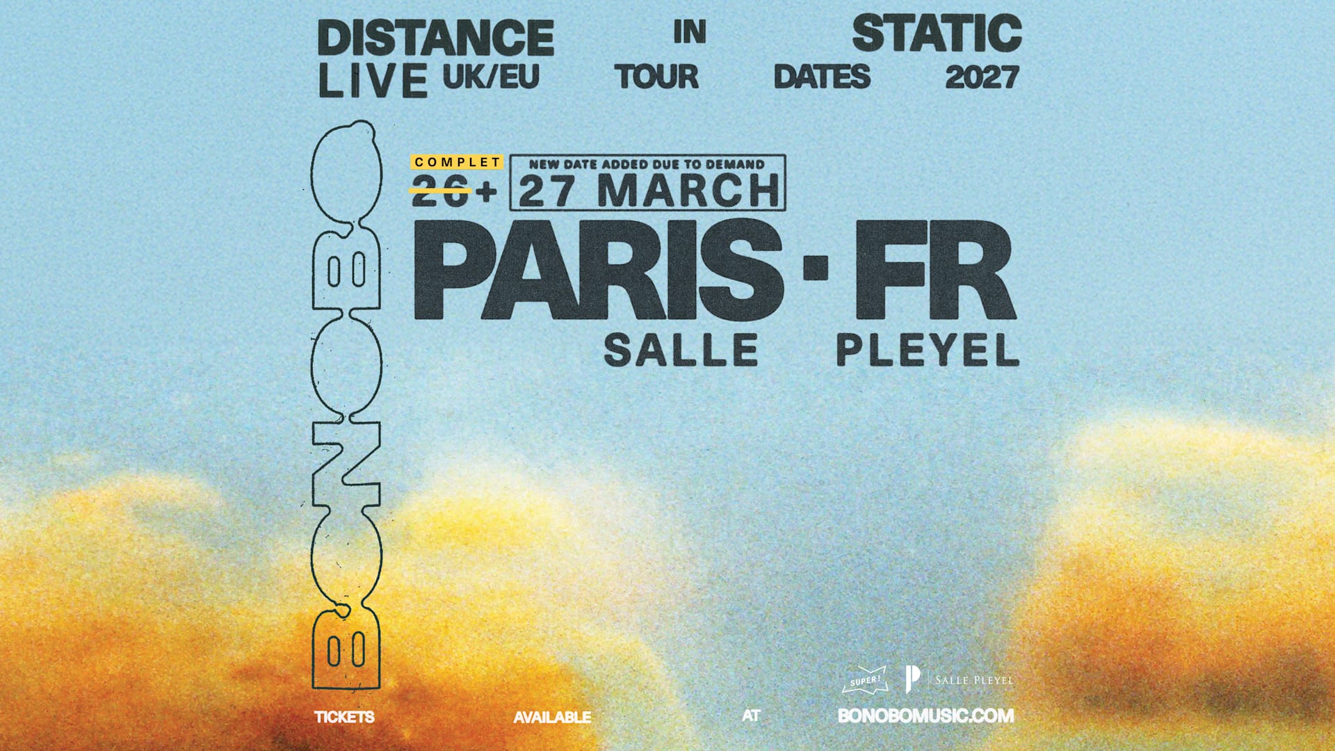 Bonobo — 27 Mars