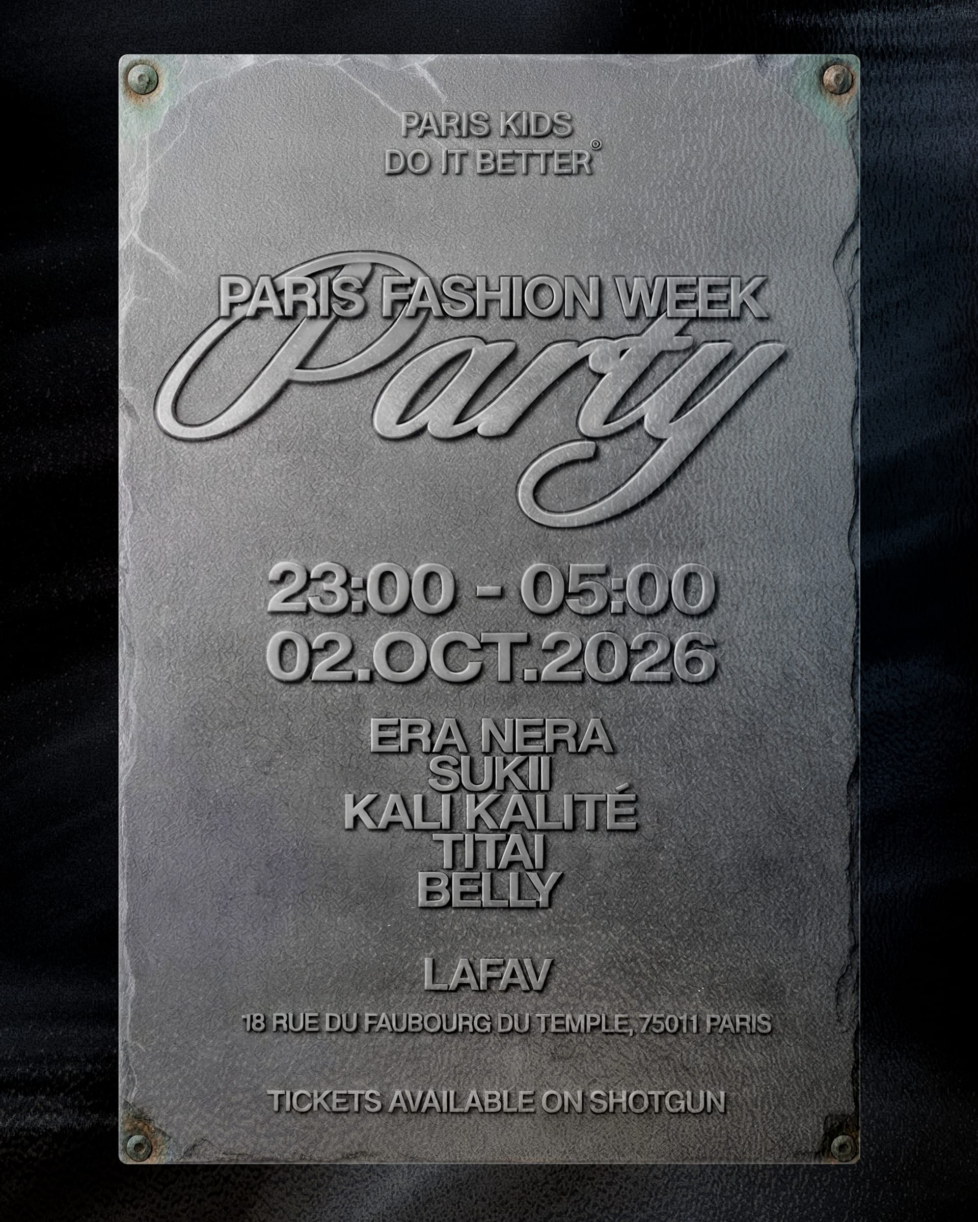 Paris Kids Do It Better -  Fashion Week Party