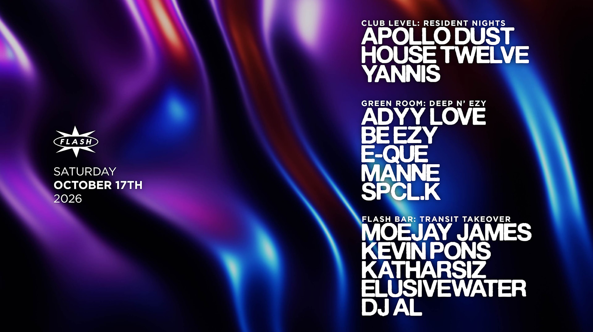 Resident Nights: Apollo Dust - House Twelve - Yannis