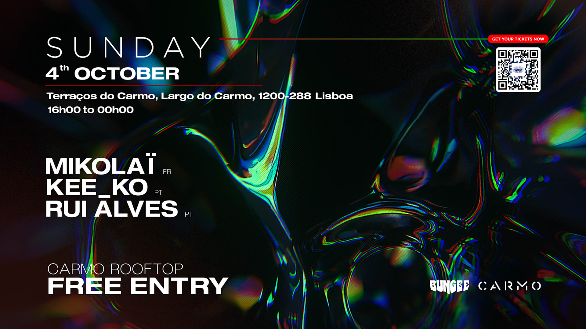 Mikolaï ‣ Rui Alves ‣ Kee_Ko | Sunday 4 Out × Carmo • Free