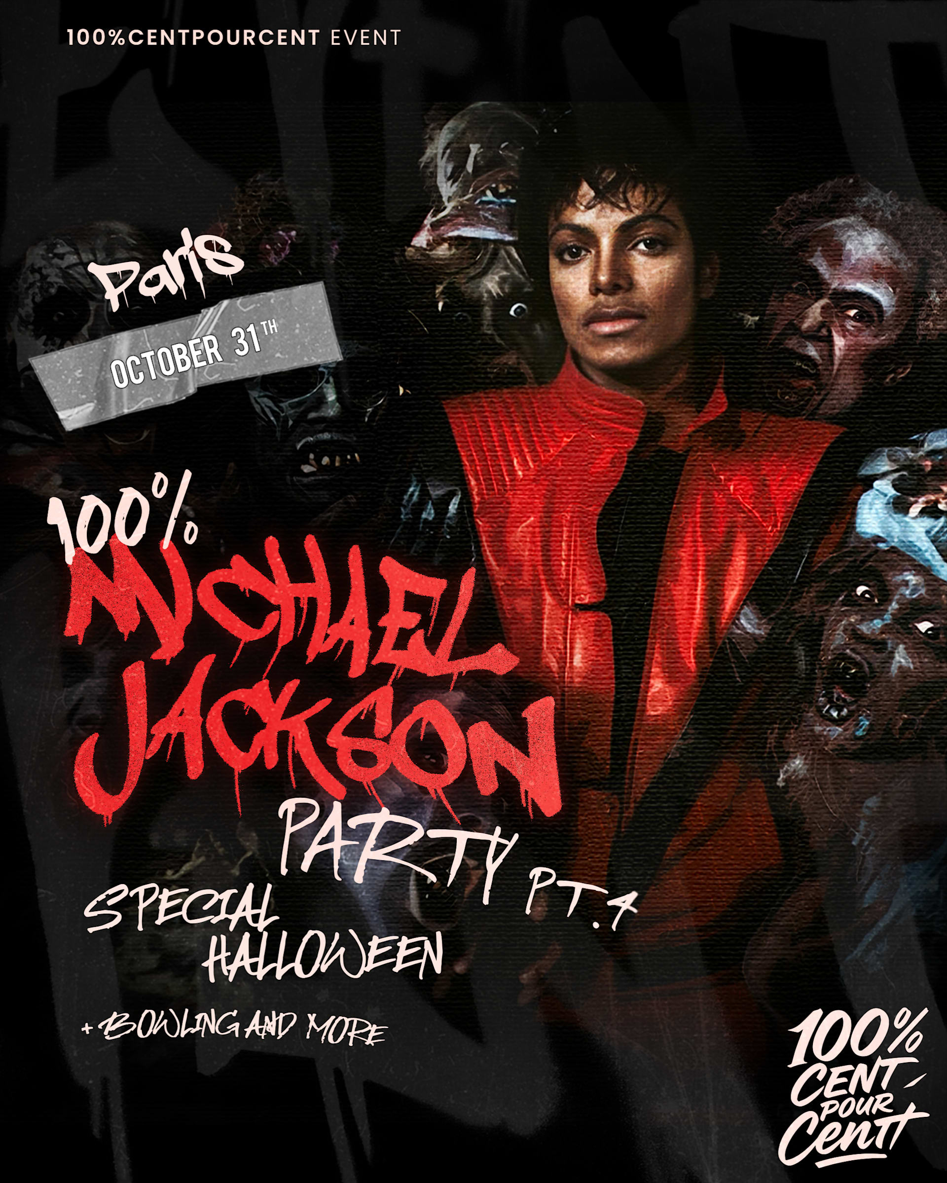 100% Michael Jackson Party In Paris Pt.4 !! (Halloween)