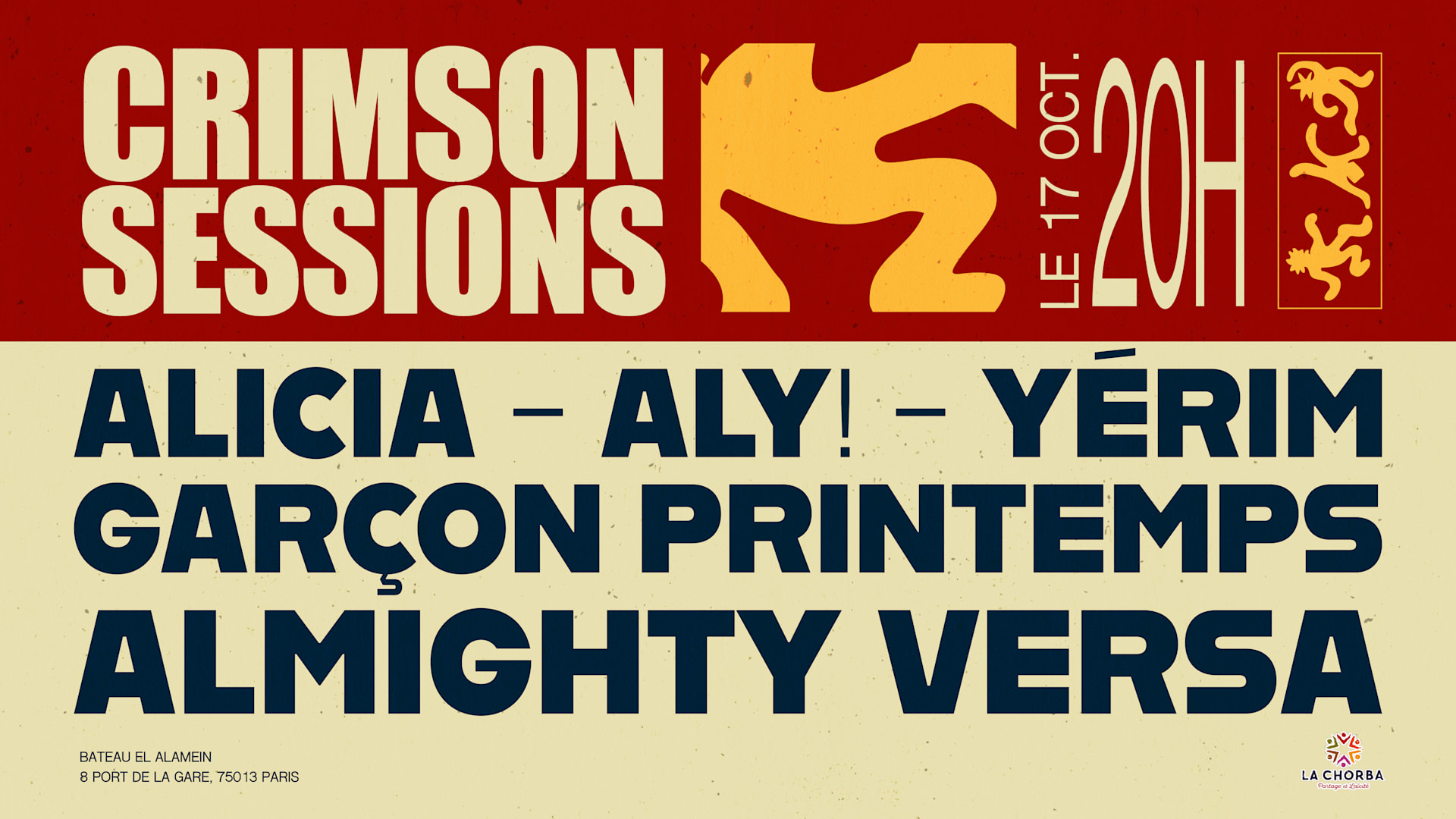 Sam 17/10 - Crimson Sessions