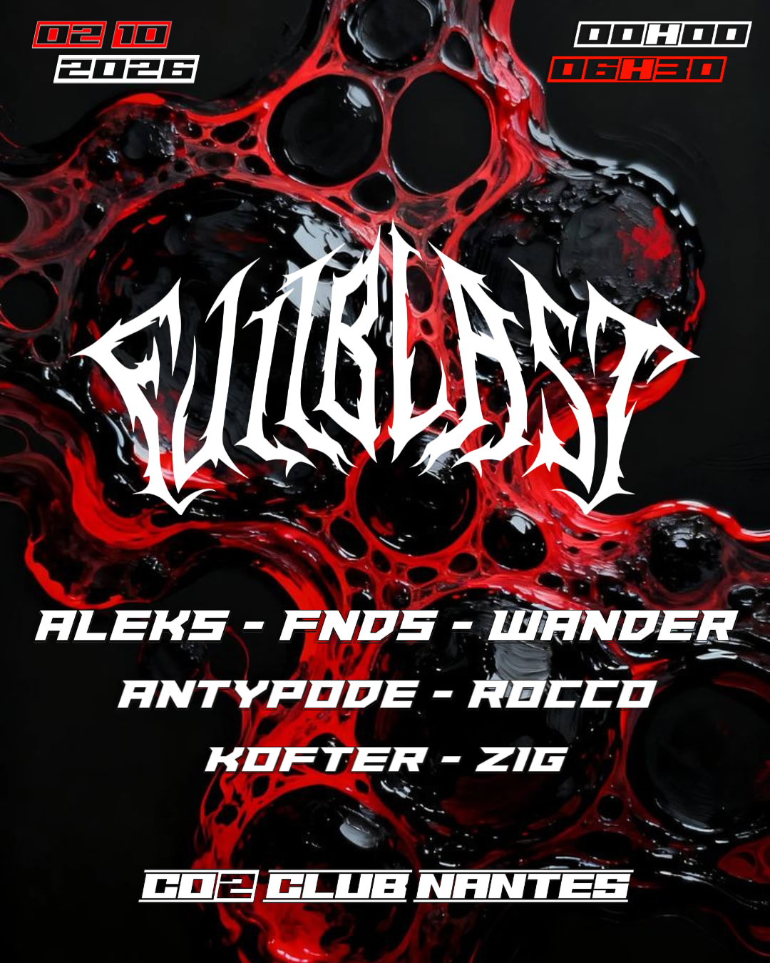 Fullblast - Co2 Club : Antypode, Aleks, Fnds, Wander & More