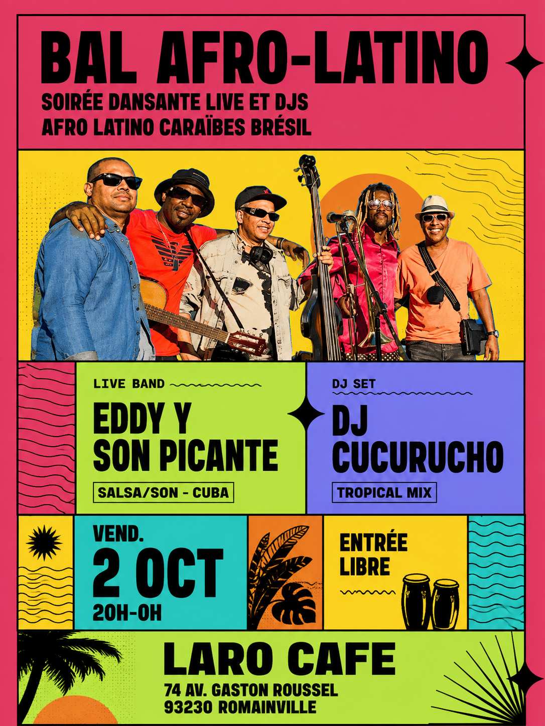 Bal Afro-Latino ! Soirée Dansante Live Et Djs Tropical Vibes