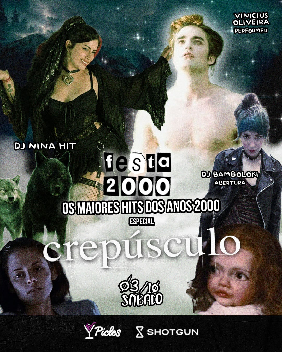 Sábado 21:00 - Festa 2000 · Dj Nina Hit + Dj Bamboloki