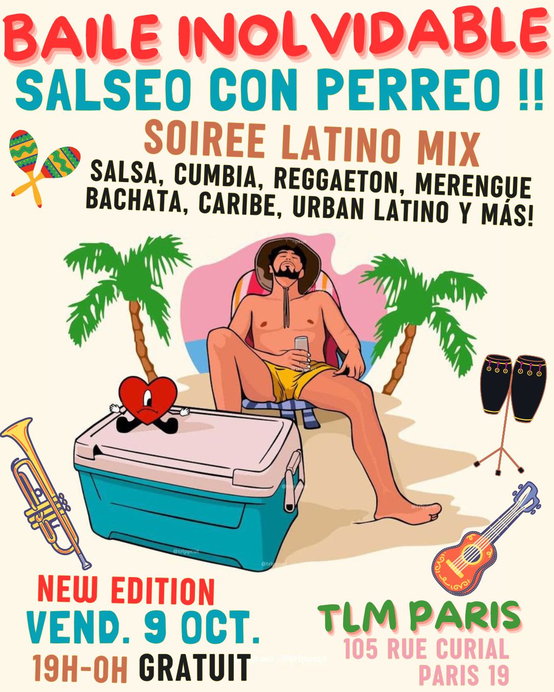 Baile Inolvidable - Soirée Latino MIX Salseo Con Perreo !