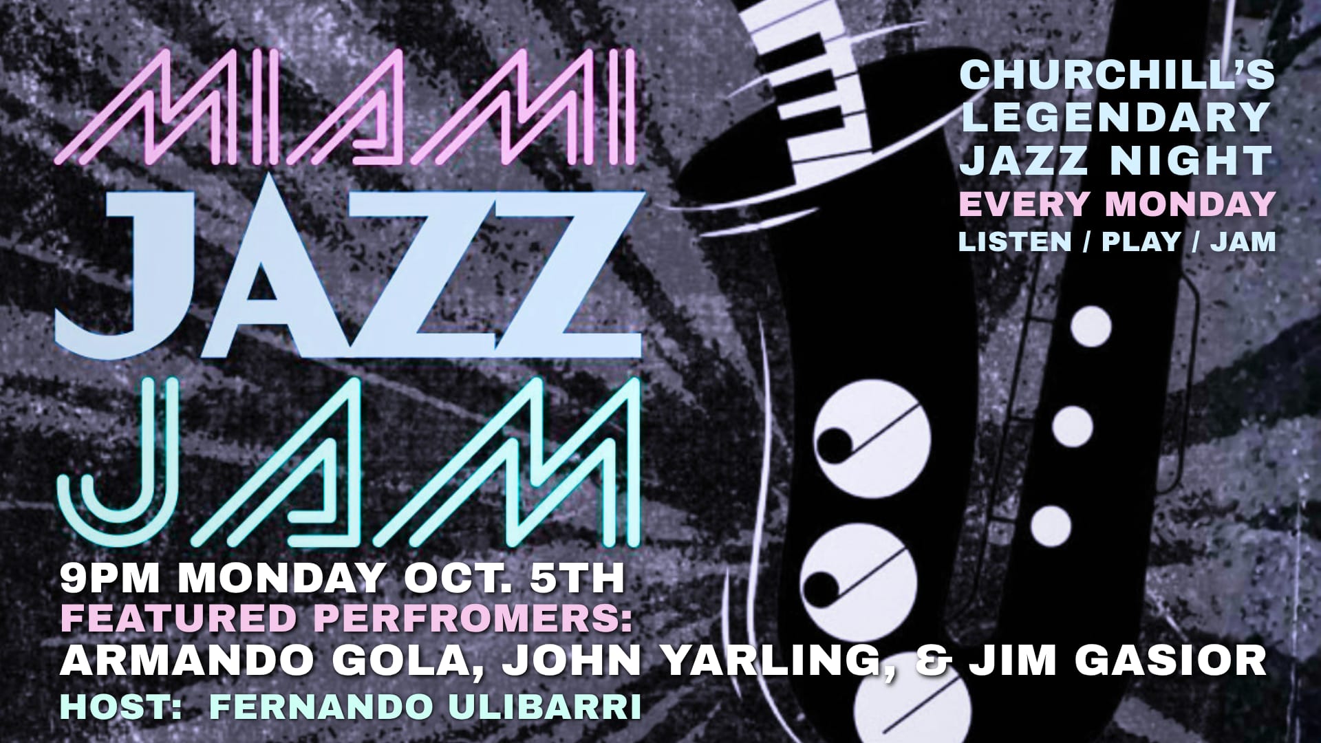 Miami Jazz Jam Every Monday