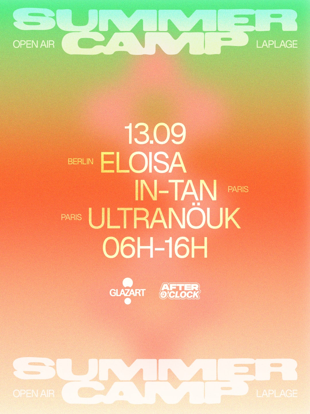 After O'clock X La Plage Open Air : Eloisa, Ultranöuk & More