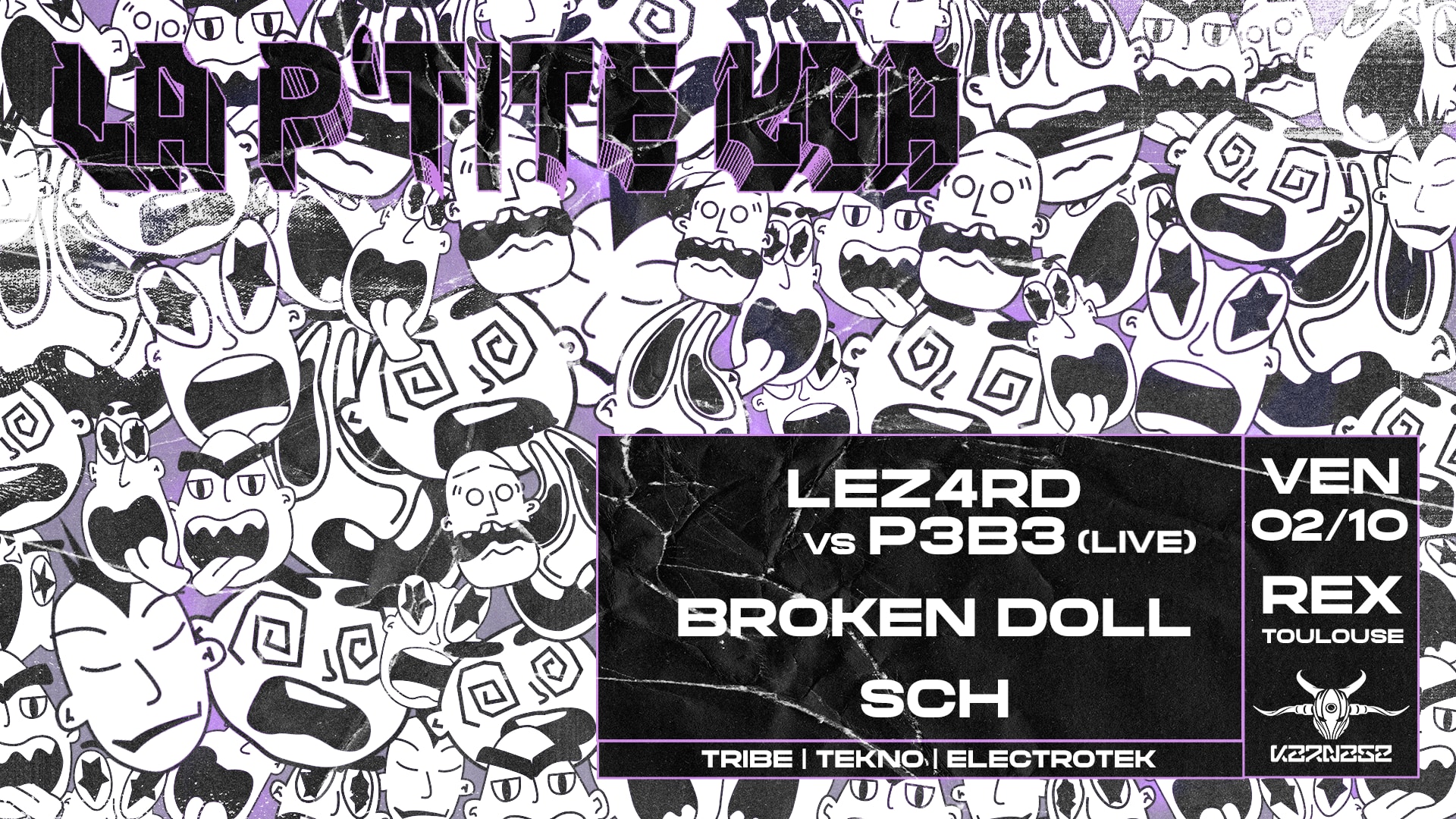 La P'tite Koa W/ Lez4rd Vs P3b3, Broken Doll, Sch