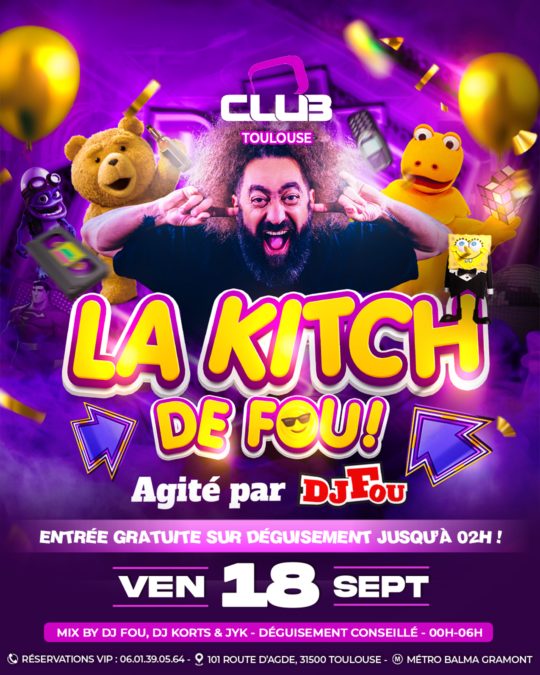 La Kitsch De Fou - O'club Toulouse