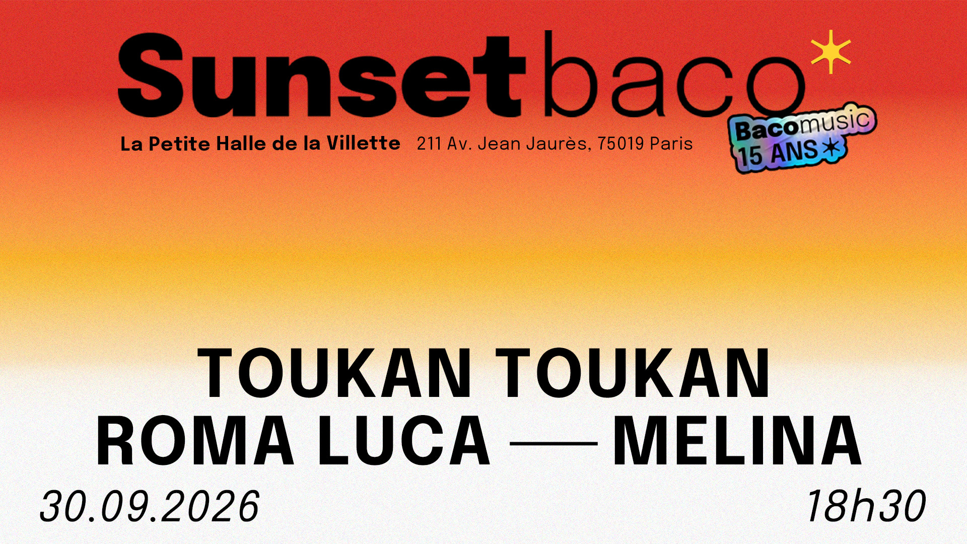 Sunset Baco #4 - Toukan Toukan + Melina + Roma Luca