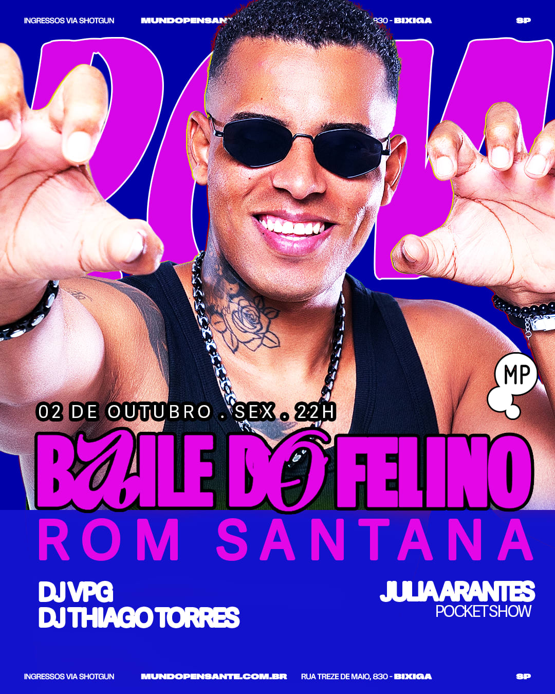 2/10 - Baile Do Felino Com Rom Santana No Mundo Pensante