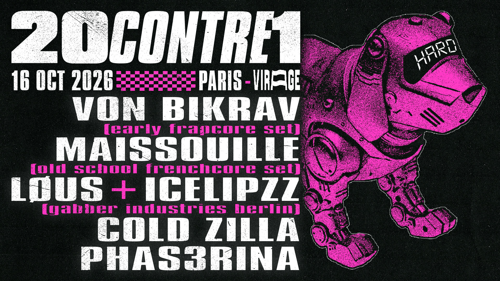 20contre1: Von Bikräv, Maissouille, Løus & Icelipzz & More
