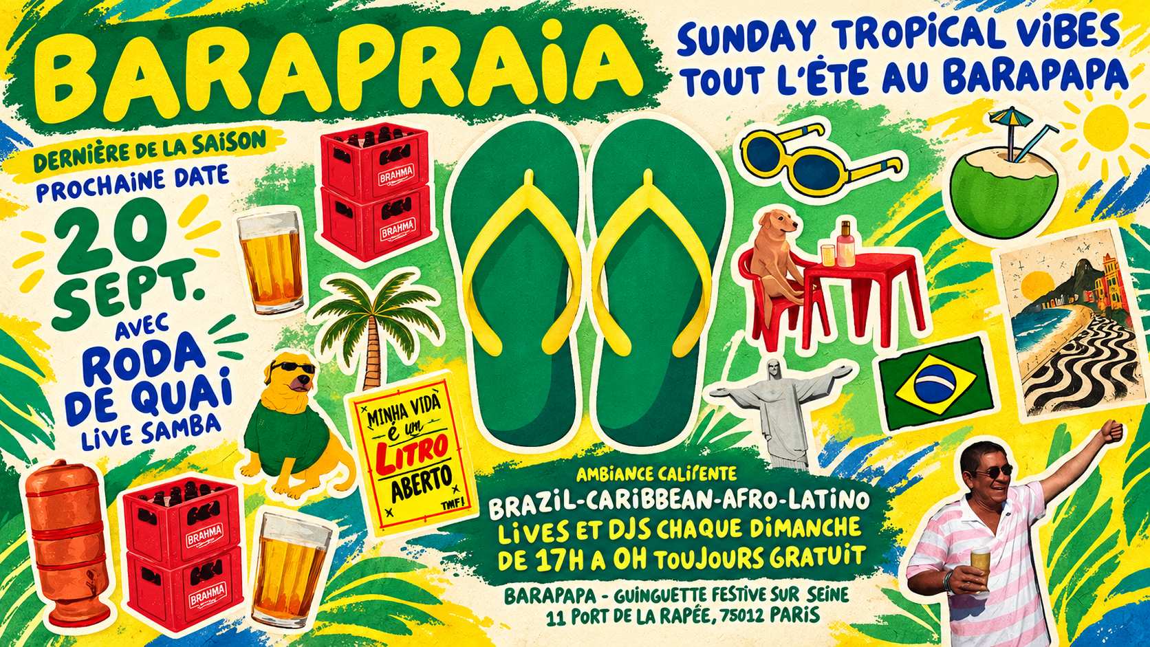 Barapraia - Sunday Tropical Vibes Au Barapapa !