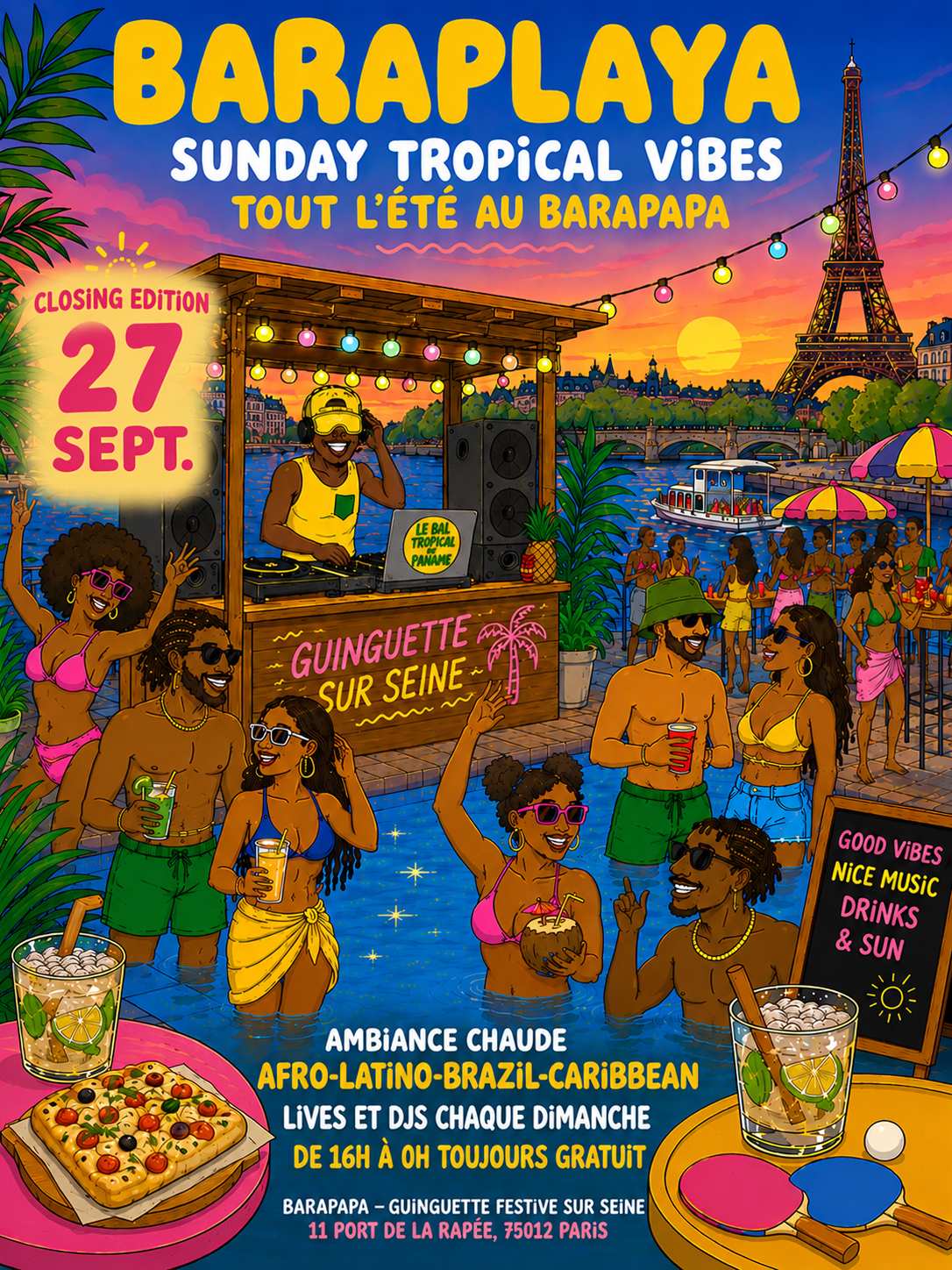 Baraplaya - Sunday Tropical Vibes Au Barapapa (La Closing!)