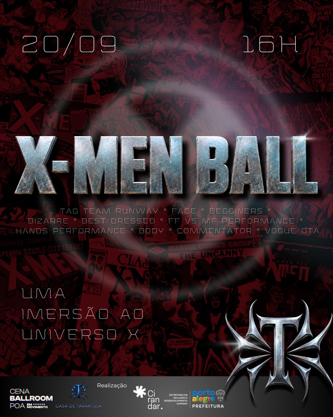 X Men Ball - Casa De Tarântula 20/09