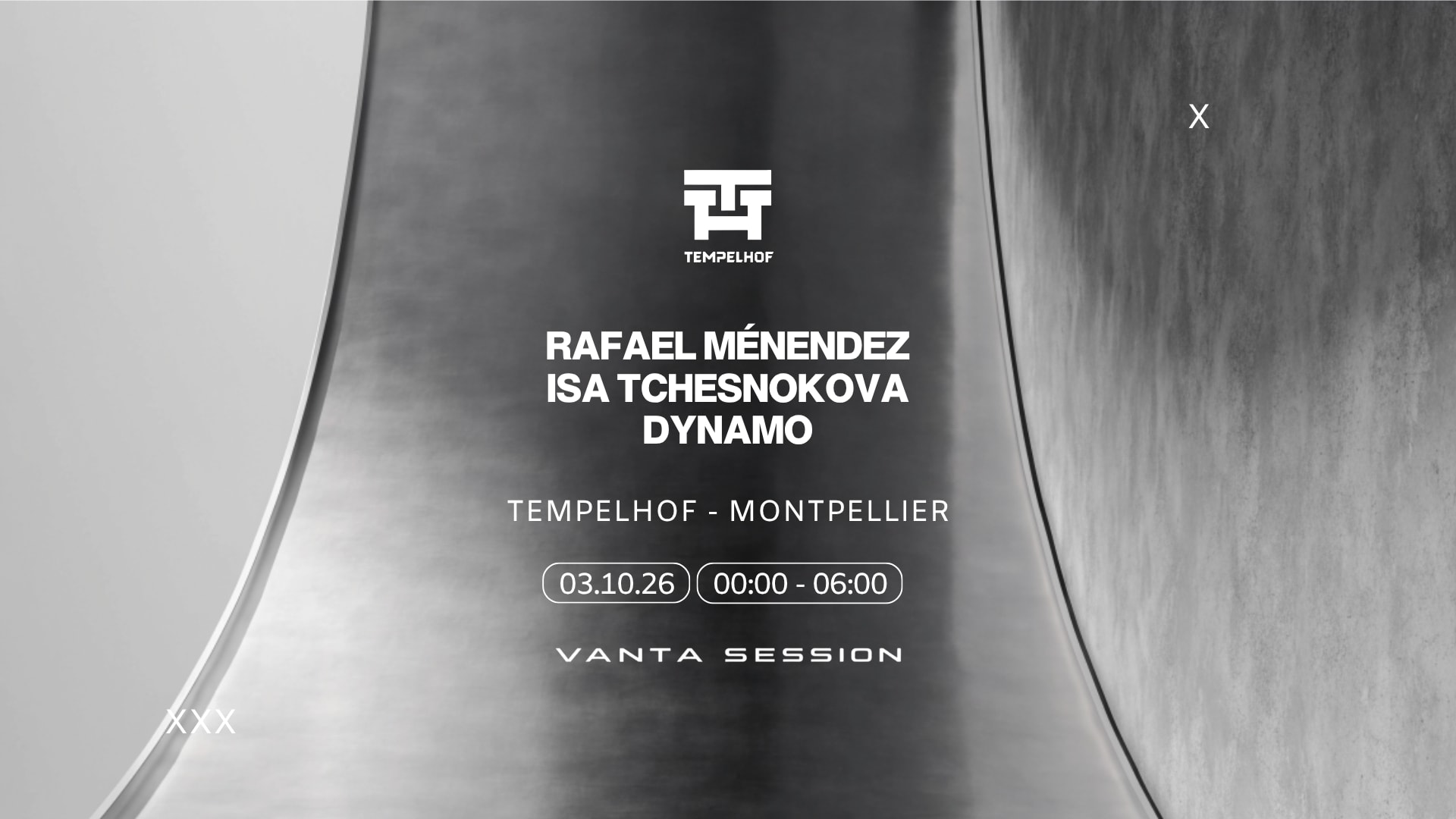 Vanta Session X Tempelhof : Isa Tchesnokova, And More...