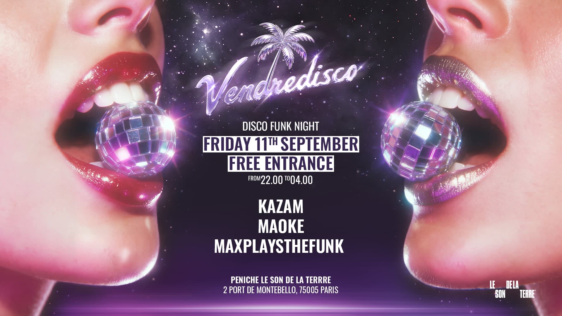 Vendredisco · Free Disco-Funk Night