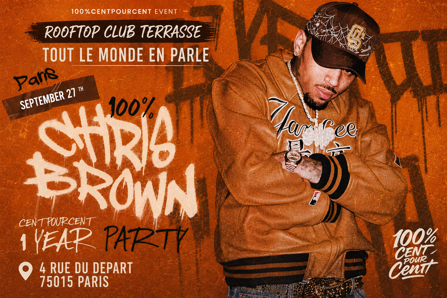 "100% Chris Brown Party Special Centpourcent 1 Year
