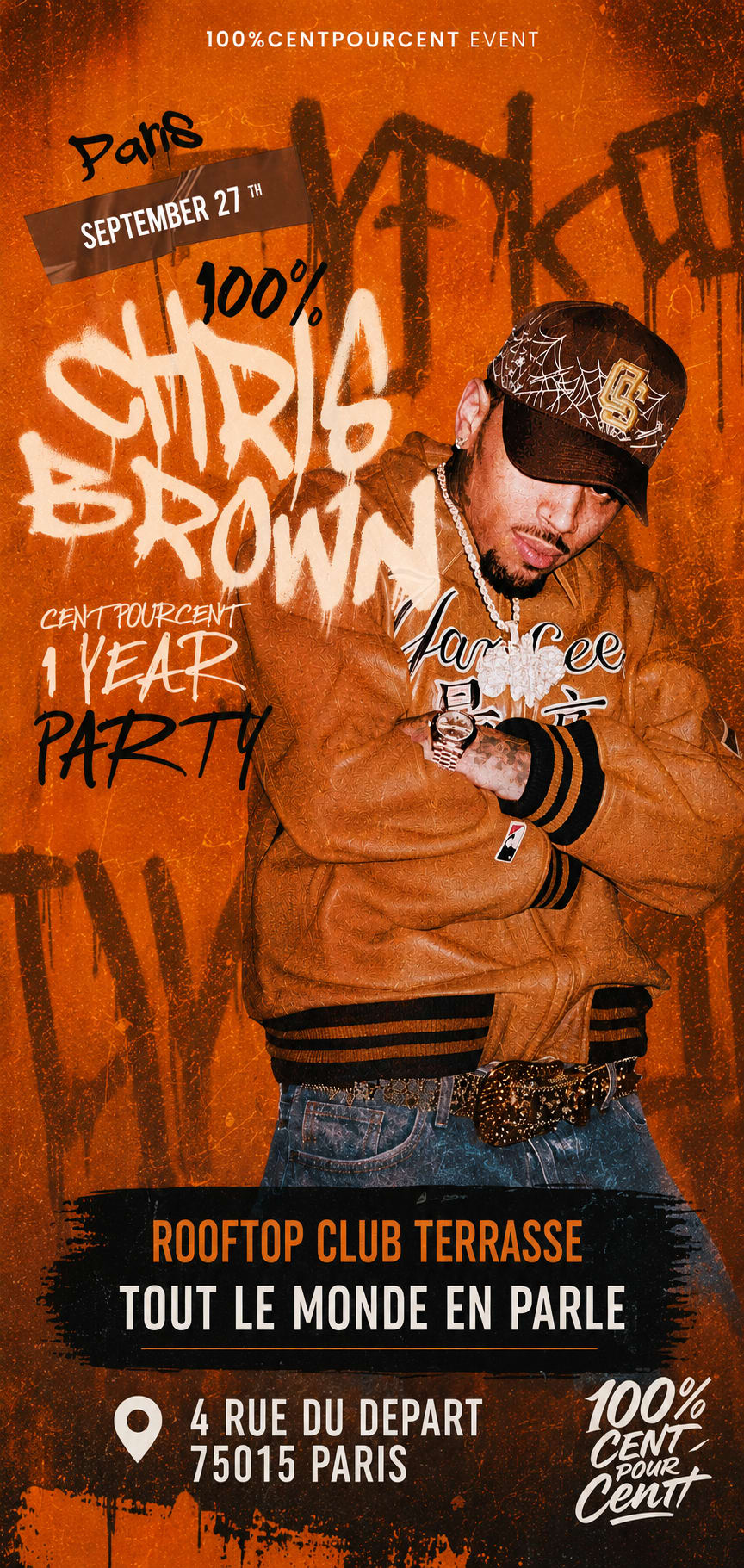 "100% Chris Brown Party Special Centpourcent 1 Year