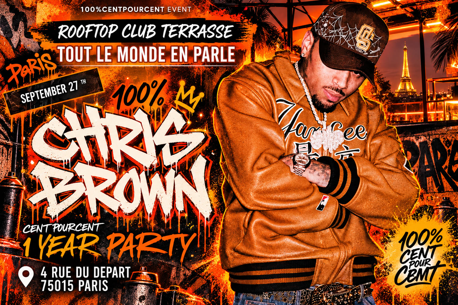 Club 100% Chris Brown Party Special Centpourcent 1 Year
